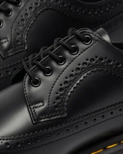 Dr. Martens Chaussures Richelieus 3989 En Cuir Smooth Noir — Smooth Leather Outlet