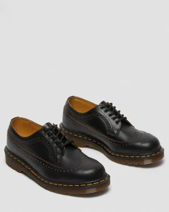 Dr. Martens Chaussures Richelieus 3989 Vintage En Cuir Quilon Noir — Quilon Outlet