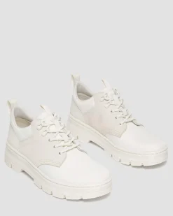 Dr. Martens Chaussures Utilitaires Reeder En Daim Et En Poly Off White+Natural — Poly Ripstop + Eh Suede + Ajax Discount