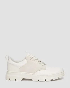 Dr. Martens Chaussures Utilitaires Reeder En Daim Et En Poly Off White+Natural — Poly Ripstop + Eh Suede + Ajax Discount