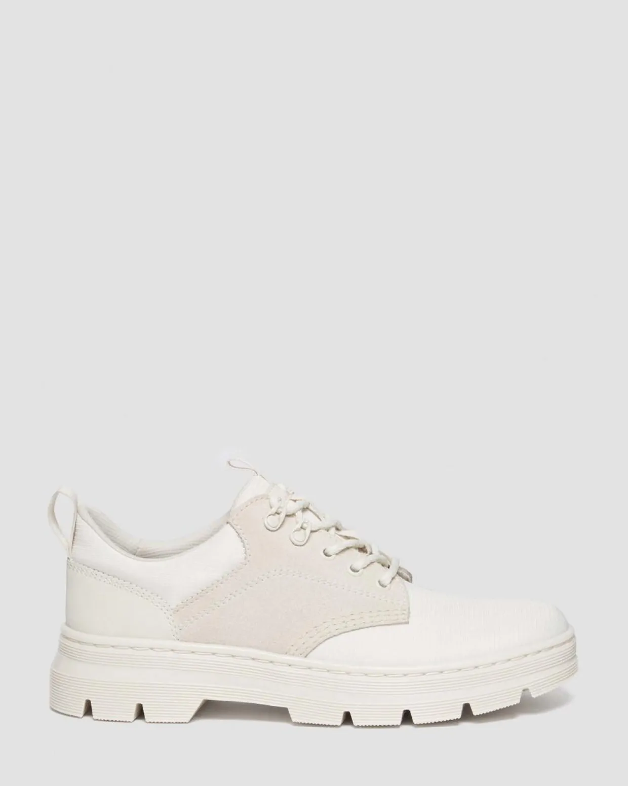 Dr. Martens Chaussures Utilitaires Reeder En Daim Et En Poly Off White+Natural — Poly Ripstop + Eh Suede + Ajax Discount