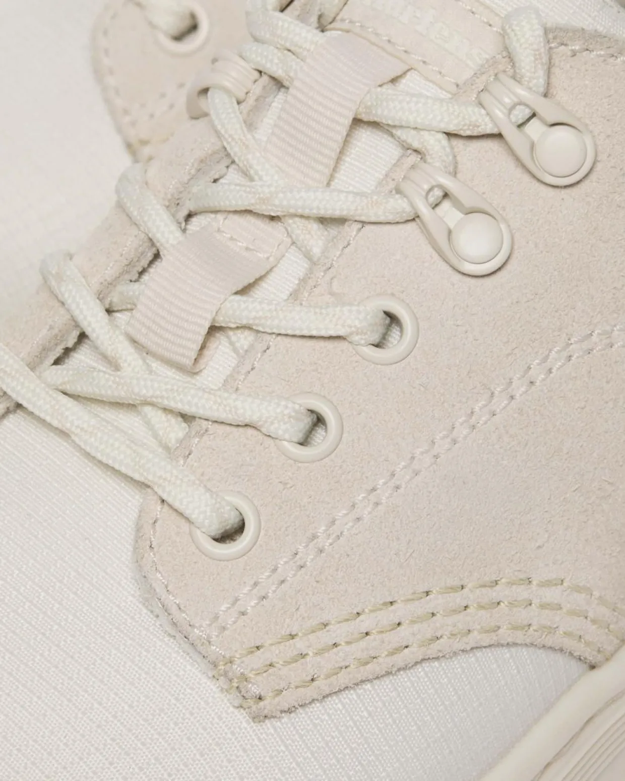 Dr. Martens Chaussures Utilitaires Reeder En Daim Et En Poly Off White+Natural — Poly Ripstop + Eh Suede + Ajax Discount