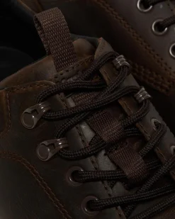 Dr. Martens Chaussures Utilitaires Reeder En Cuir Crazy Horse Marron foncé — Crazy Horse Cheap