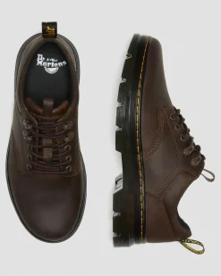 Dr. Martens Chaussures Utilitaires Reeder En Cuir Crazy Horse Marron foncé — Crazy Horse Cheap