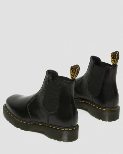 Dr. Martens Chelsea Boots 2976 Bex En Cuir à Bouts Carrés Noir — Polished Smooth Cheap