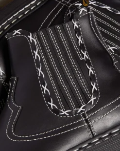 Dr. Martens Chelsea Boots 2976 Contrast Stitch En Cuir Noir — Wanama Clearance