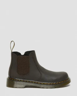 Dr. Martens CHELSEA BOOTS 2976 EN CUIR JUNIOR Marron foncé — Wildhorse Lamper Best Sale