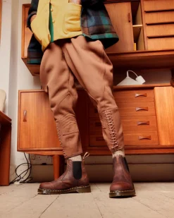 Dr. Martens Chelsea Boots 2976 En Cuir Waxed Full Grain Chestnut — Waxed Full Grain Fashion