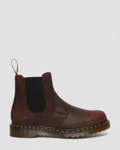 Dr. Martens Chelsea Boots 2976 En Cuir Waxed Full Grain Chestnut — Waxed Full Grain Fashion