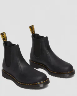 Dr. Martens Chelsea Boots 2976 En Cuir Waxed Full Grain Noir — Waxed Full Grain Sale