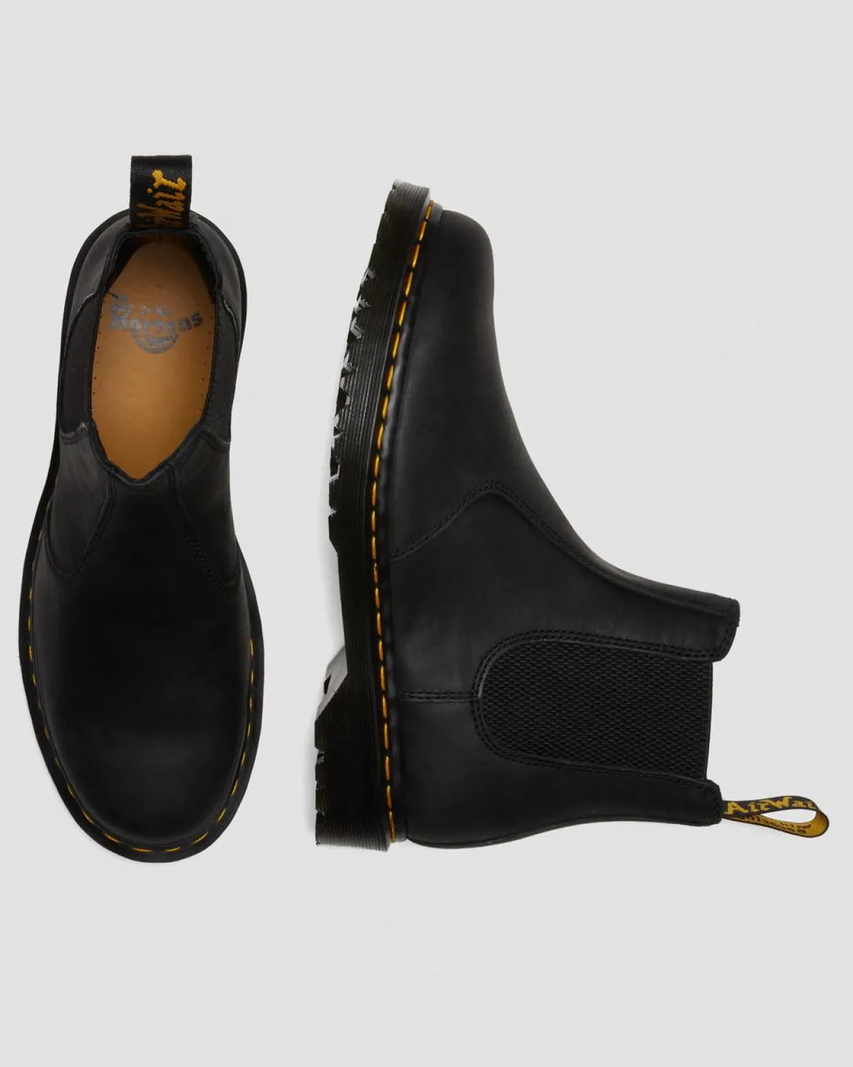 Dr. Martens Chelsea Boots 2976 En Cuir Waxed Full Grain Noir — Waxed Full Grain Sale