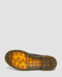 Dr. Martens Chelsea Boots 2976 Leonore En Cuir Et Fourrure Synthétique Dark Brown Flash Sale