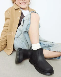 Dr. Martens Chelsea Boots 2976 Leonore Fourrées Junior Noir — Republic Waterproof Hot