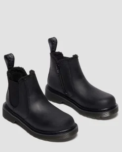 Dr. Martens Chelsea Boots 2976 Leonore Fourrées Junior Noir — Republic Waterproof Hot