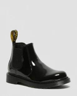 Dr. Martens Chelsea Boots 2976 Vernies Junior Noir — Patent Leather New
