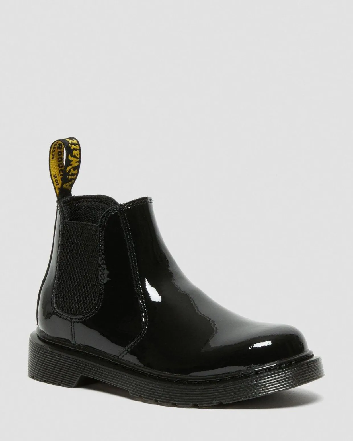 Dr. Martens Chelsea Boots 2976 Vernies Junior Noir — Patent Leather New