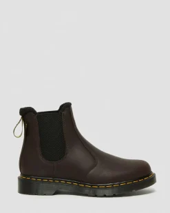 Dr. Martens Chelsea Boots 2976 WarmWair En Cuir Valor WP Marron foncé — Valor Wp Cheap