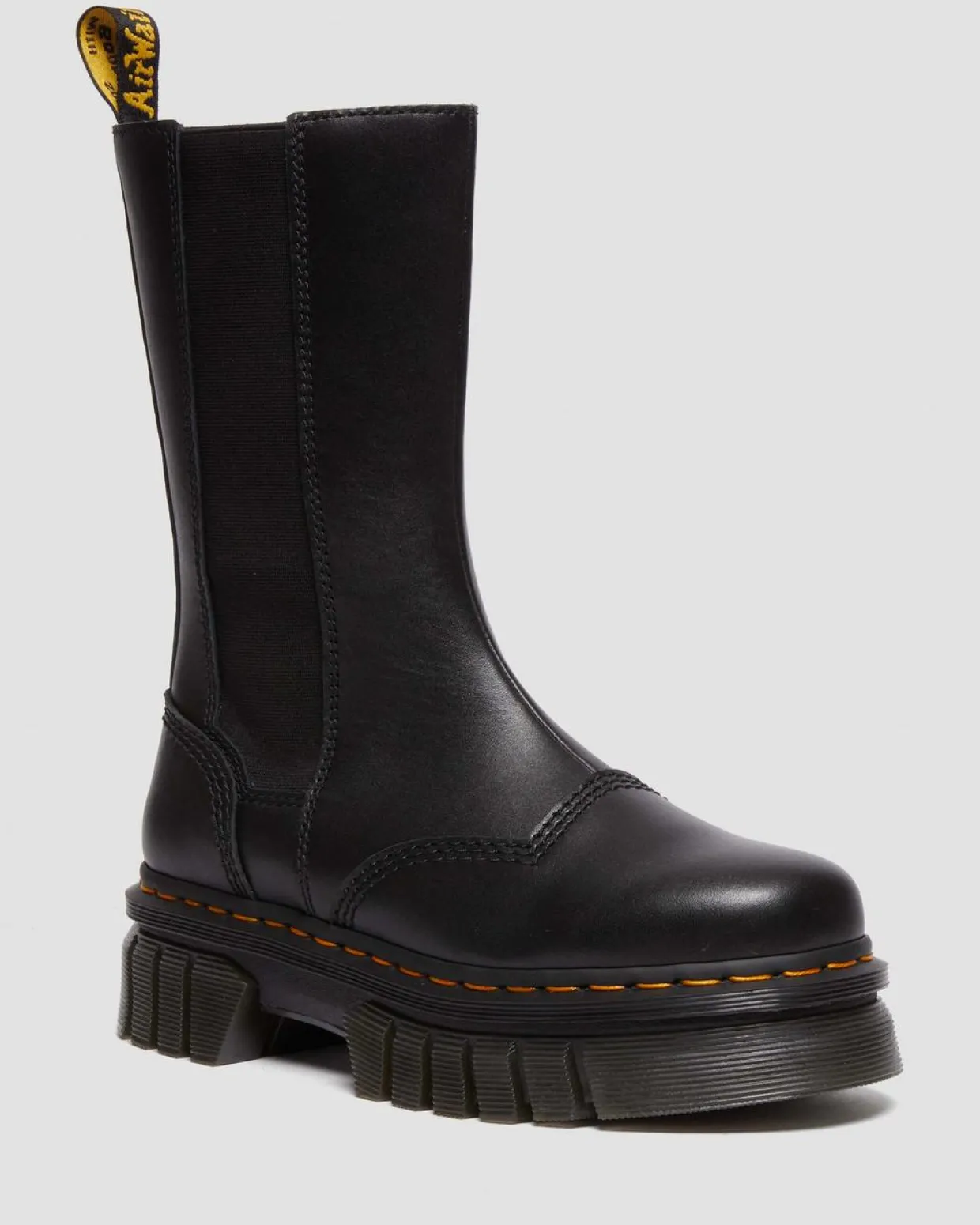 Dr. Martens Chelsea Boots Audrick Tall Noir — Nappa Lux Cheap