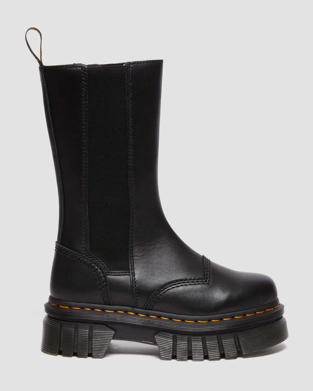 Dr. Martens Chelsea Boots Audrick Tall Noir — Nappa Lux Cheap