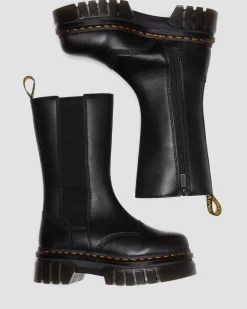 Dr. Martens Chelsea Boots Audrick Tall Noir — Nappa Lux Cheap