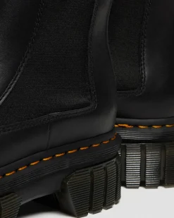 Dr. Martens Chelsea Boots Plateformes Audrick En Cuir Nappa Lux Noir — Nappa Lux Best
