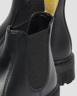 Dr. Martens Chelsea Boots Plateformes 2976 Felix Vegan Noir — Felix Rub Off Discount