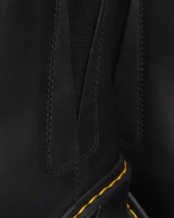 Dr. Martens Chelsea Boots Spence En Cuir à Talons Évasés Noir — Sendal Sale