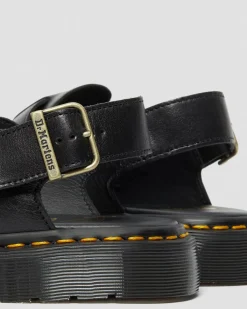 Dr. Martens Claquettes à Brides Jorge Made In England En Cuir Noir Cheap
