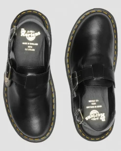 Dr. Martens Claquettes à Brides Jorge Made In England En Cuir Noir Cheap