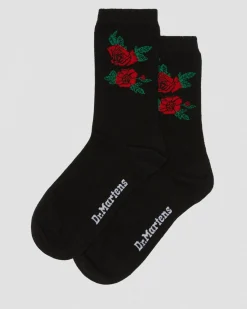 Dr. Martens Lightweight Cotton Blend Socks Noir — Organic Cotton Blend New