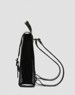 Dr. Martens Mini Sac à Dos En Cuir Verni Noir — Patent Leather Best Sale