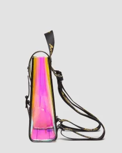 Dr. Martens Mini Sac à Dos En PU Irisé Multi+Black — IRIDESCENT TPU+FELIX RUB OFF Clearance