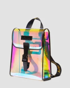 Dr. Martens Mini Sac à Dos En PU Irisé Multi+Black — IRIDESCENT TPU+FELIX RUB OFF Clearance