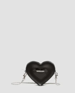 Dr. Martens Mini Sac En Cuir En Forme De Cœur Noir — Kiev+Patent Lamper Online