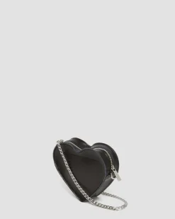 Dr. Martens Mini Sac En Cuir En Forme De Cœur Noir — Kiev+Patent Lamper Online