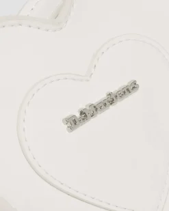 Dr. Martens Mini Sac Vegan En Forme De Cœur White — Kemble Pu Flash Sale