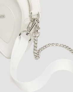 Dr. Martens Mini Sac Vegan En Forme De Cœur White — Kemble Pu Flash Sale