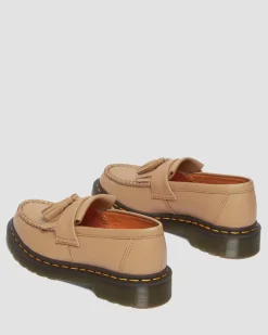 Dr. Martens Mocassins Adrian En Cuir Virginia à Pampilles Savannah Tan — Virginia Clearance