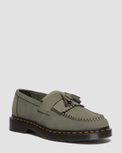 Dr. Martens Mocassins Adrian En Cuir Milled Nubuck NICKEL GREY — Milled Nubuck Wp Hot