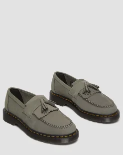 Dr. Martens Mocassins Adrian En Cuir Milled Nubuck NICKEL GREY — Milled Nubuck Wp Hot