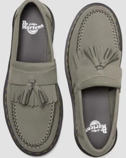 Dr. Martens Mocassins Adrian En Cuir Milled Nubuck NICKEL GREY — Milled Nubuck Wp Hot