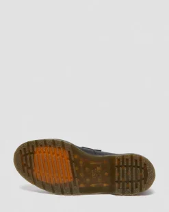 Dr. Martens Mocassins Adrian En Cuir Virginia à Pampilles Noir — Virginia Outlet