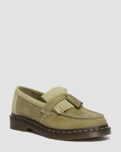 Dr. Martens Mocassins Adrian En Cuir Tumbled Nubuck à Pampilles Muted Olive — Tumbled Nubuck Hot