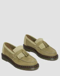 Dr. Martens Mocassins Adrian En Cuir Tumbled Nubuck à Pampilles Muted Olive — Tumbled Nubuck Hot