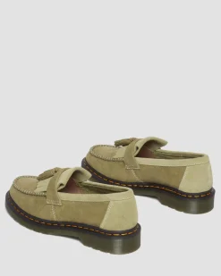 Dr. Martens Mocassins Adrian En Cuir Tumbled Nubuck à Pampilles Muted Olive — Tumbled Nubuck Hot