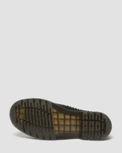 Dr. Martens Mocassins Adrian En Cuir Tressé à Pampilles Black — Analine Outlet