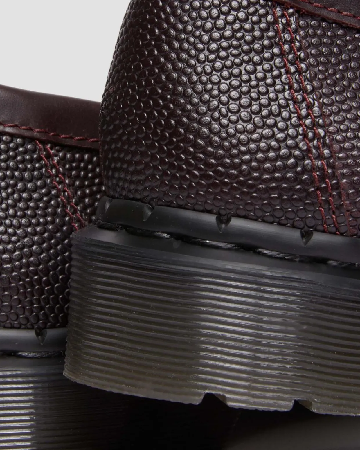 Dr. Martens Mocassins Adrian Snaffle En Cuir Pebble Grain à Franges OXBLOOD Store