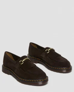 Dr. Martens Mocassins Adrian Snaffle En Daim Marron — Repello Calf Suede Outlet
