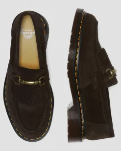 Dr. Martens Mocassins Adrian Snaffle En Daim Marron — Repello Calf Suede Outlet