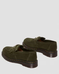 Dr. Martens Mocassins Adrian Snaffle En Daim Olive — Repello Calf Suede Fashion